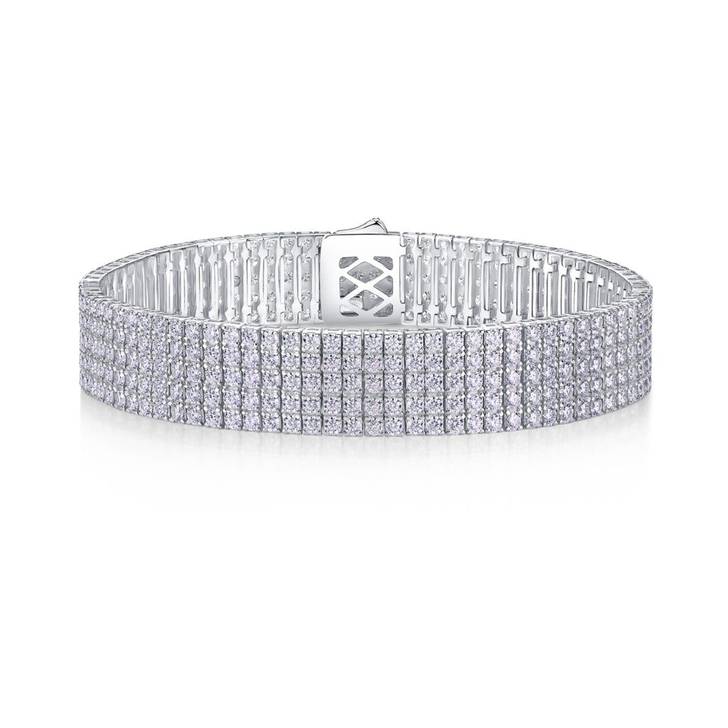 Essenza Moissanite Bracelet in Sterling Silver