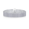 Essenza Moissanite Bracelet in Sterling Silver