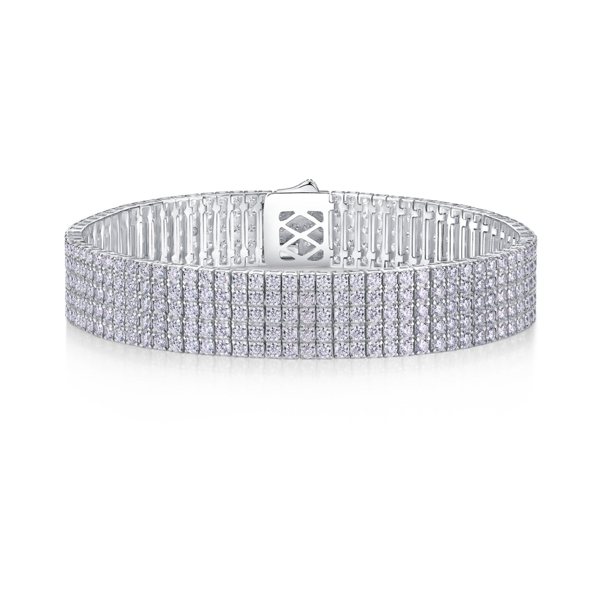 Essenza Moissanite Bracelet in Sterling Silver