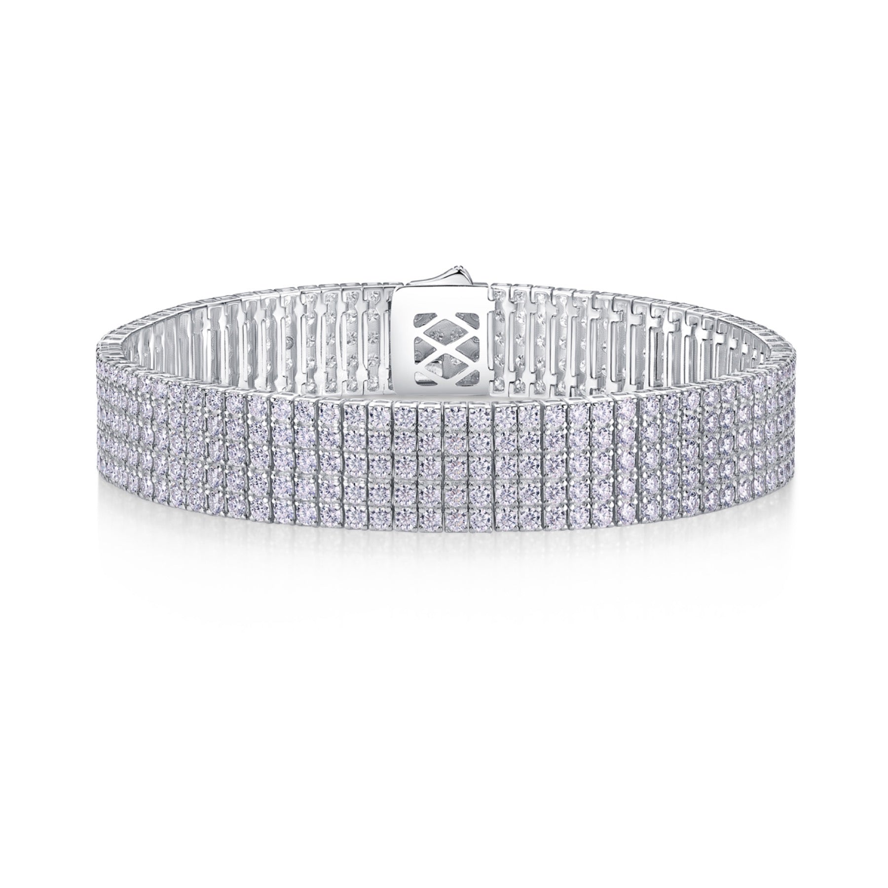 Essenza Moissanite Bracelet in Sterling Silver