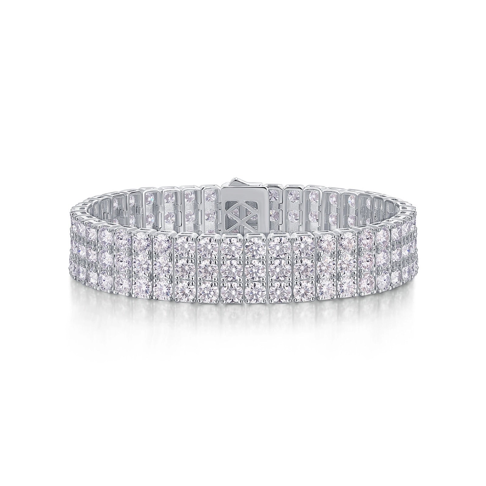 Alone Moissanite Bracelet in Sterling Silver