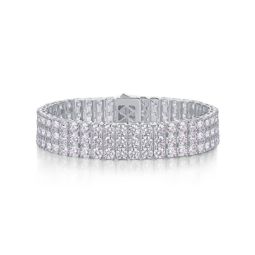 Alone Moissanite Bracelet in Sterling Silver