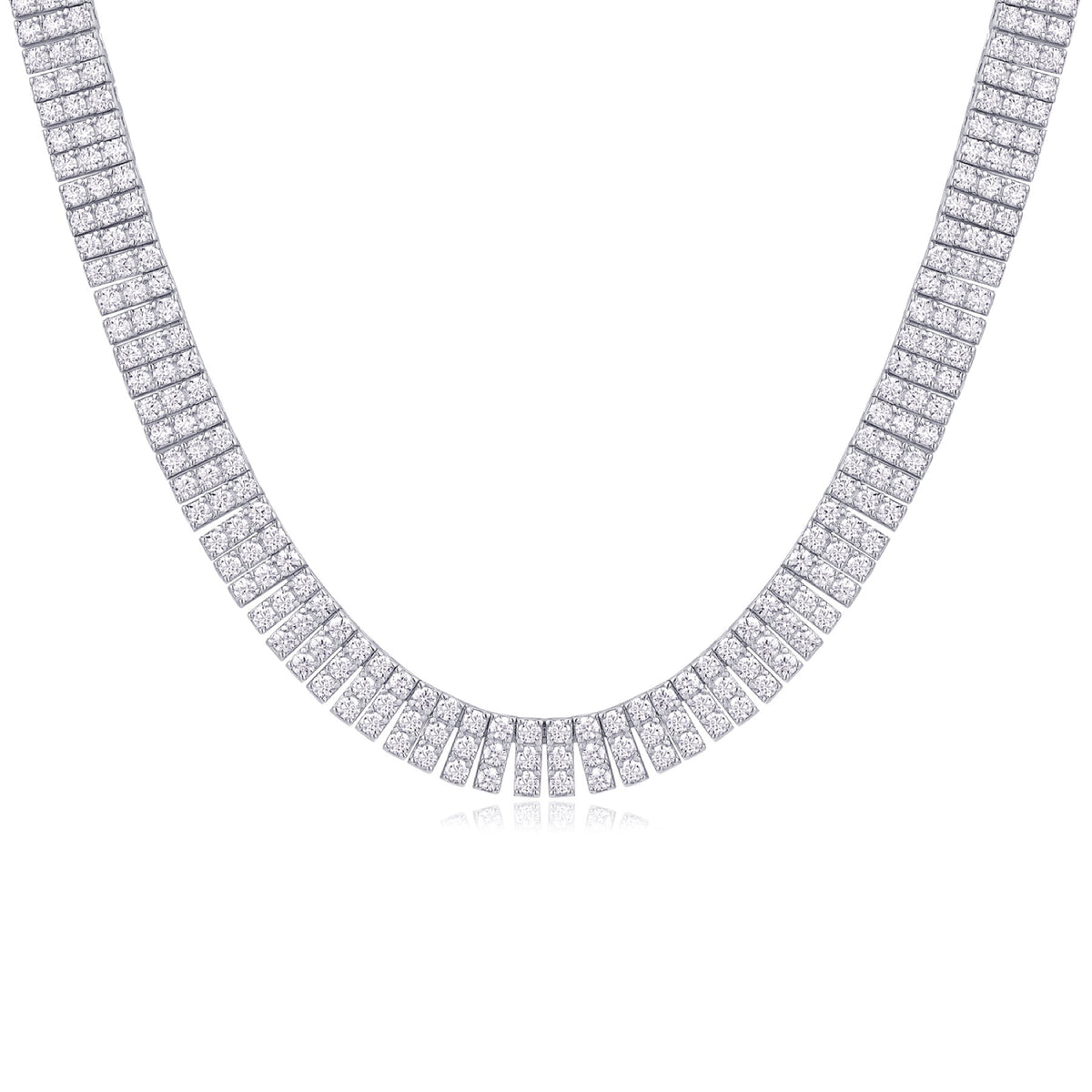 Alone Moissanite Bracelet in Sterling Silver
