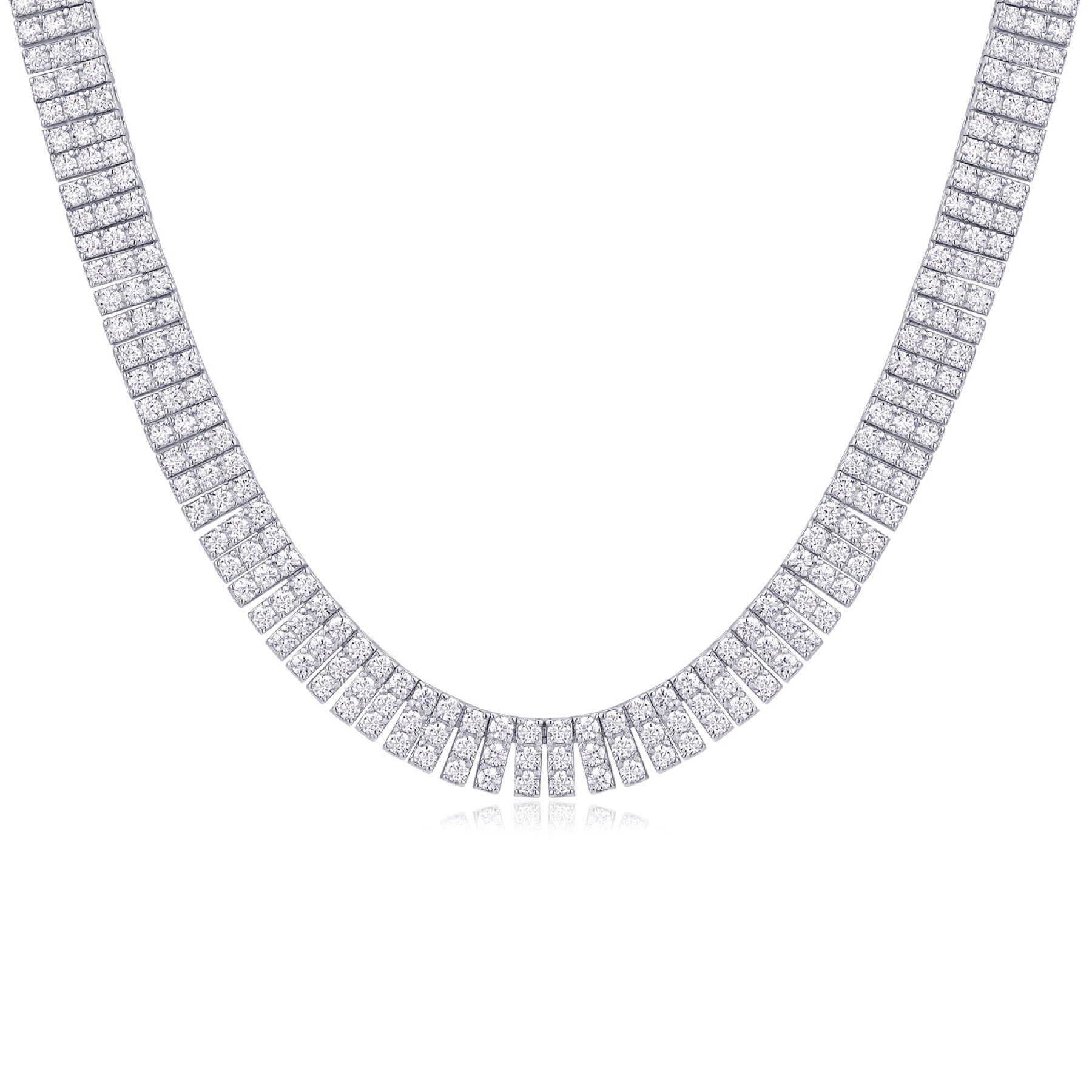 Alone Moissanite Bracelet in Sterling Silver