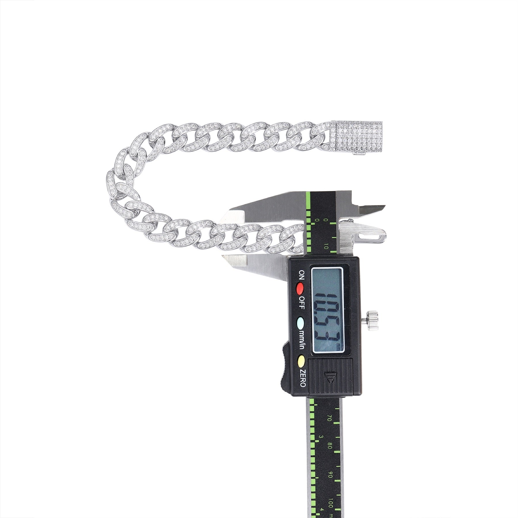 Legame Moissanite Cuban Link Bracelet in Sterling Silver