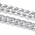 Maglione Moissanite Cuban Link Bracelet in Sterling Silver
