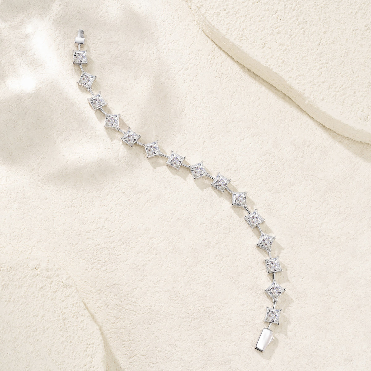 Prismi Moissanite Tennis Bracelet in Sterling Silver
