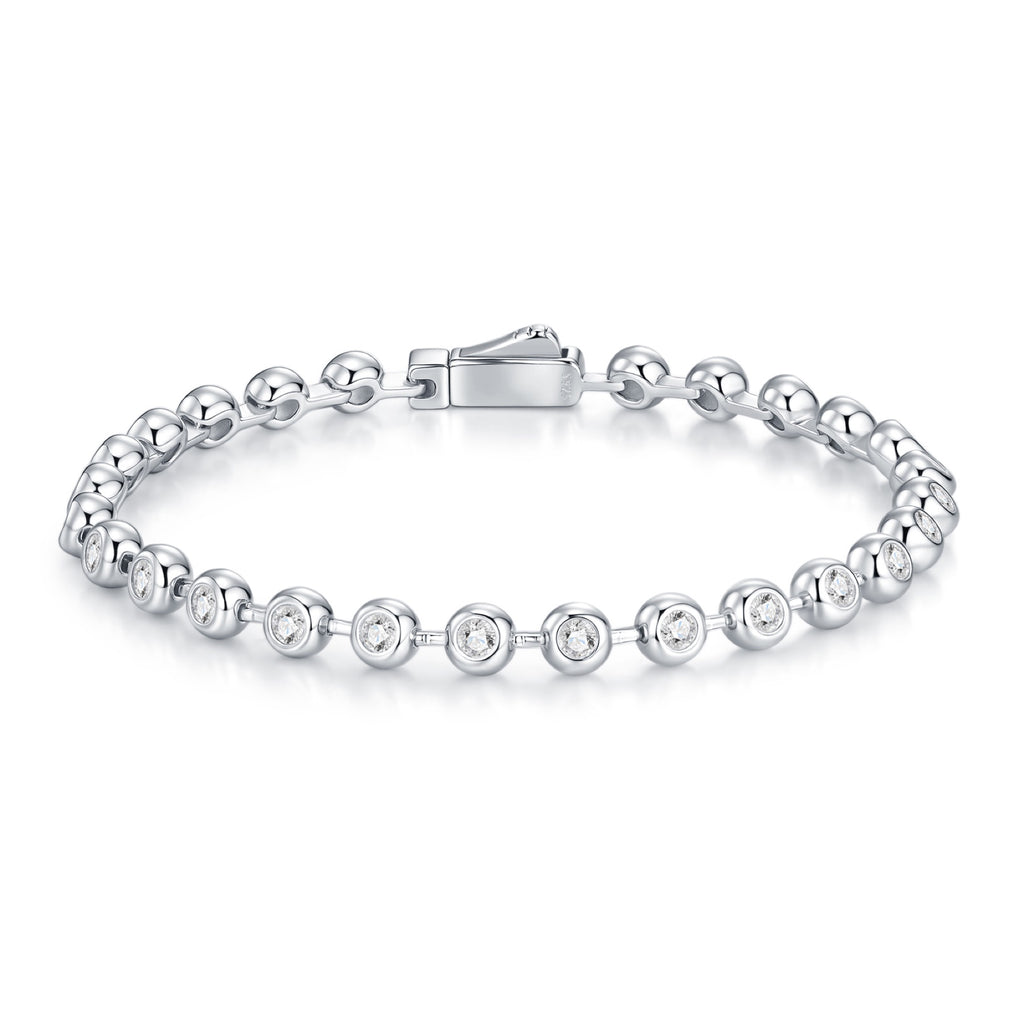Sferica Moissanite Tennis Bracelet in Sterling Silver