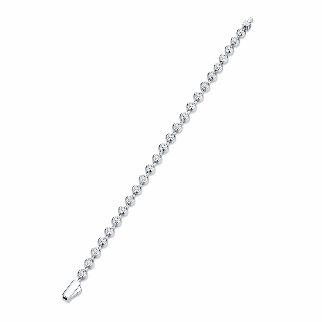 Sferica Moissanite Tennis Bracelet in Sterling Silver