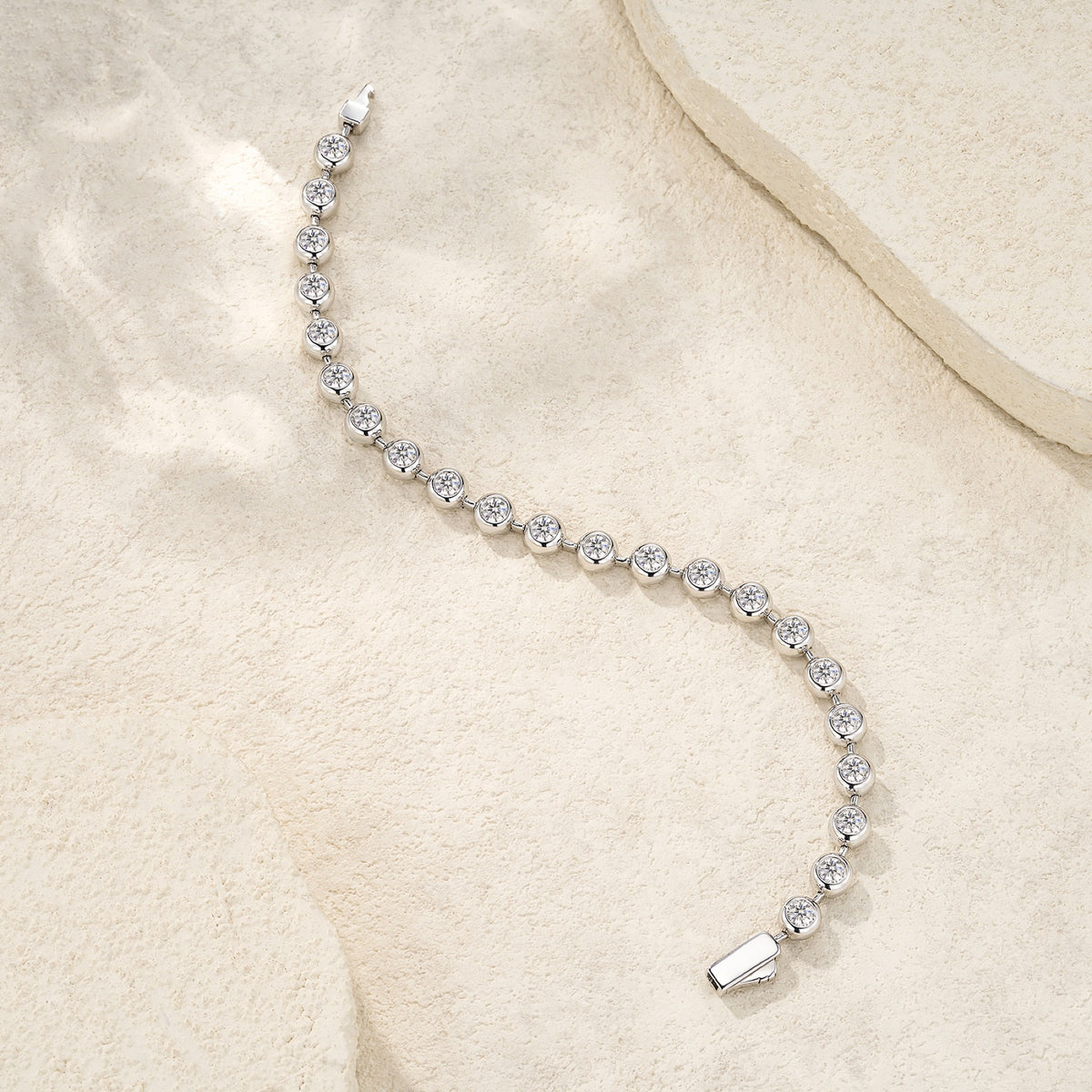 Sferica Moissanite Tennis Bracelet in Sterling Silver