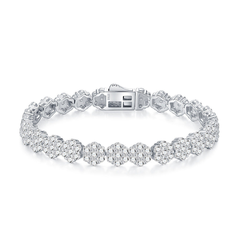 Alonata Moissanite Tennis Bracelet in Sterling Silver