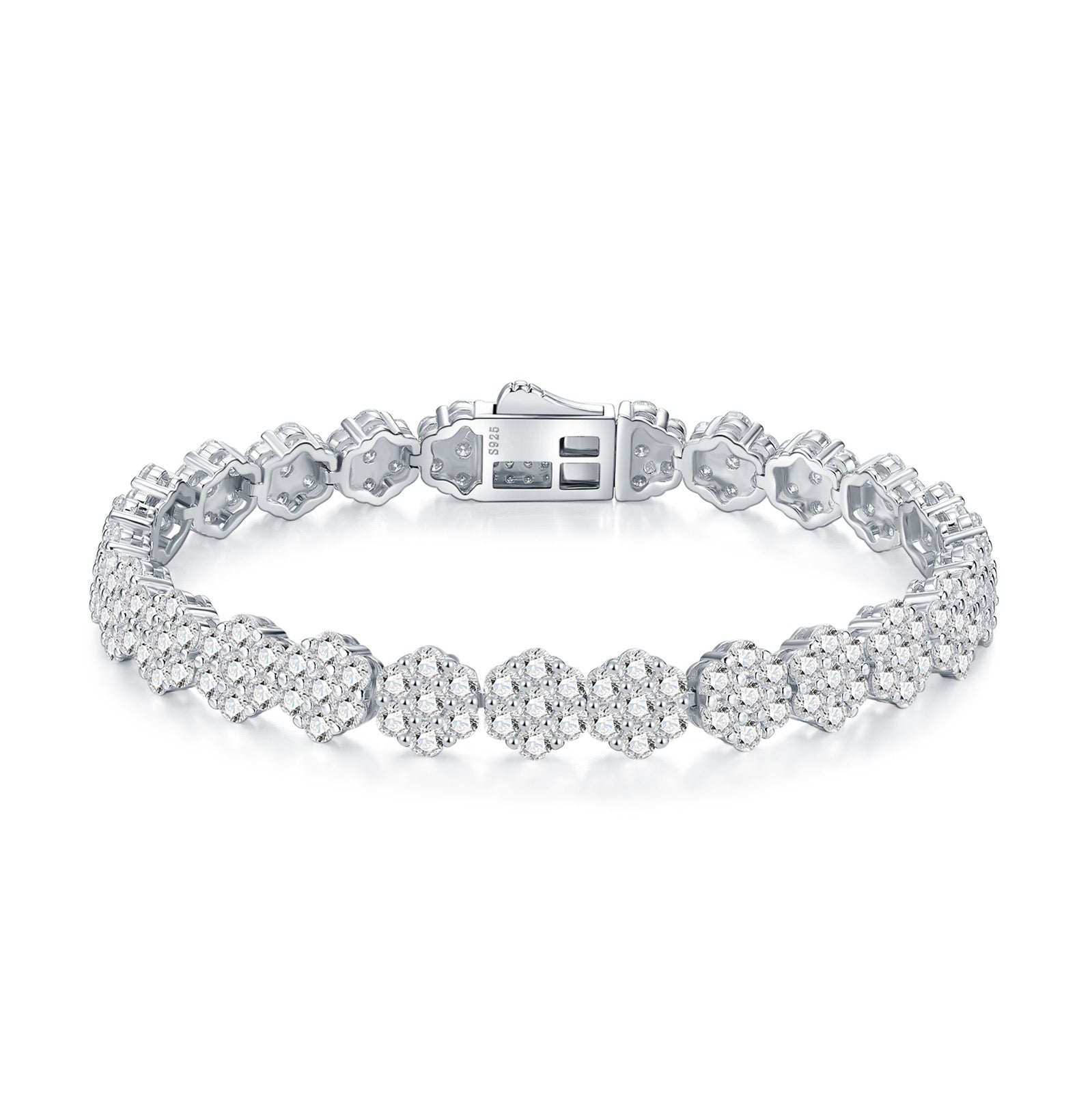 Alonata Moissanite Tennis Bracelet in Sterling Silver