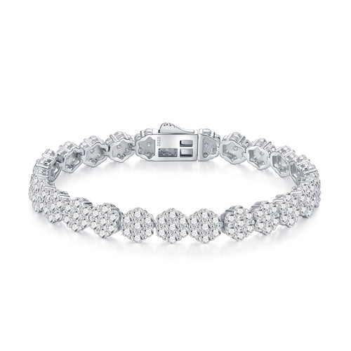 Alonata Moissanite Tennis Bracelet in Sterling Silver