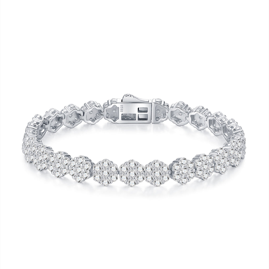 Alonata Moissanite Tennis Bracelet in Sterling Silver