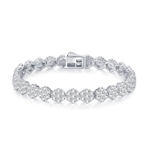 Alonata Moissanite Tennis Bracelet in Sterling Silver