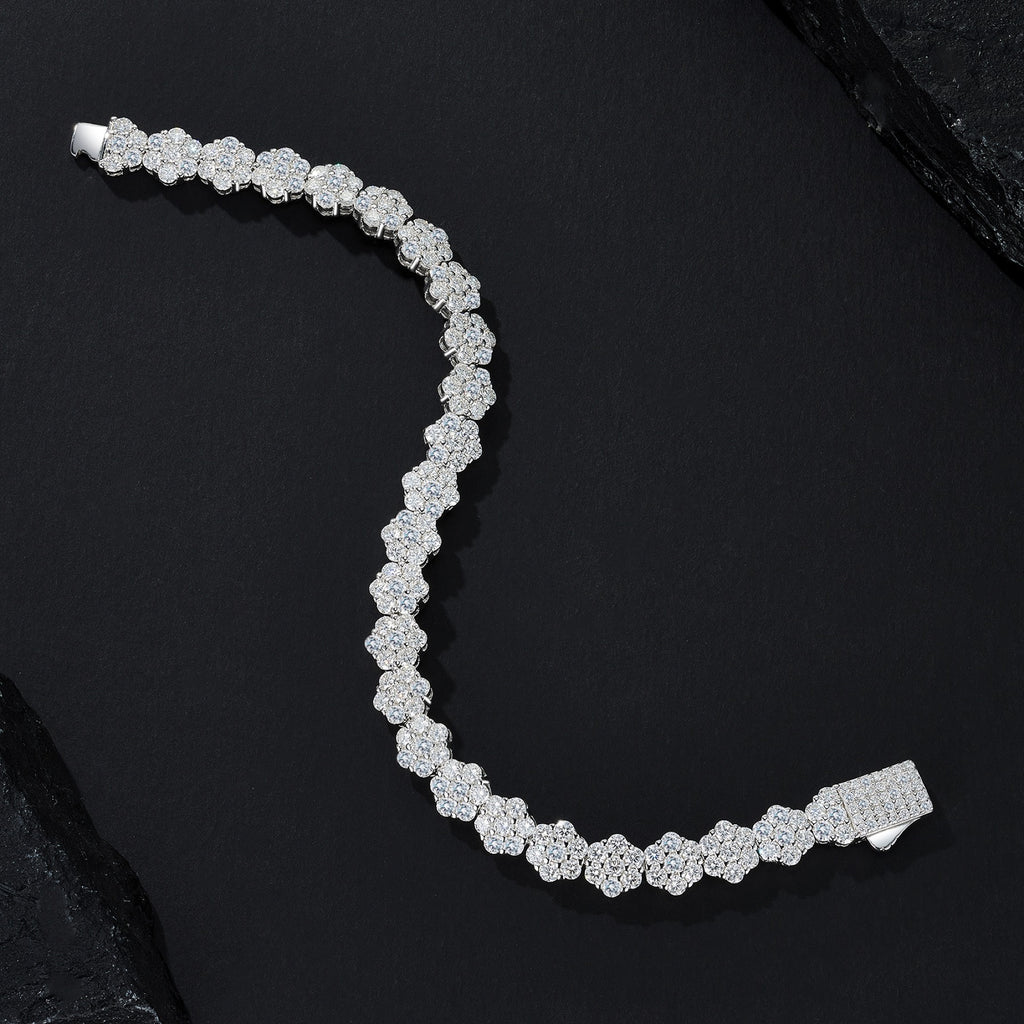 Alonata Moissanite Tennis Bracelet in Sterling Silver