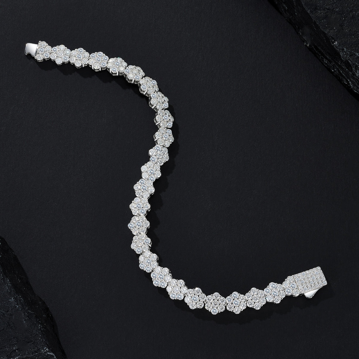 Alonata Moissanite Tennis Bracelet in Sterling Silver