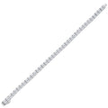 Cubetti Moissanite Tennis Bracelet in Sterling Silver