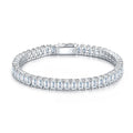 Lastrina Moissanite Tennis Bracelet in Sterling Silver