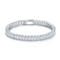 Lastrina Moissanite Tennis Bracelet in Sterling Silver