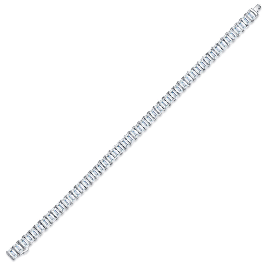 Lastrina Moissanite Tennis Bracelet in Sterling Silver