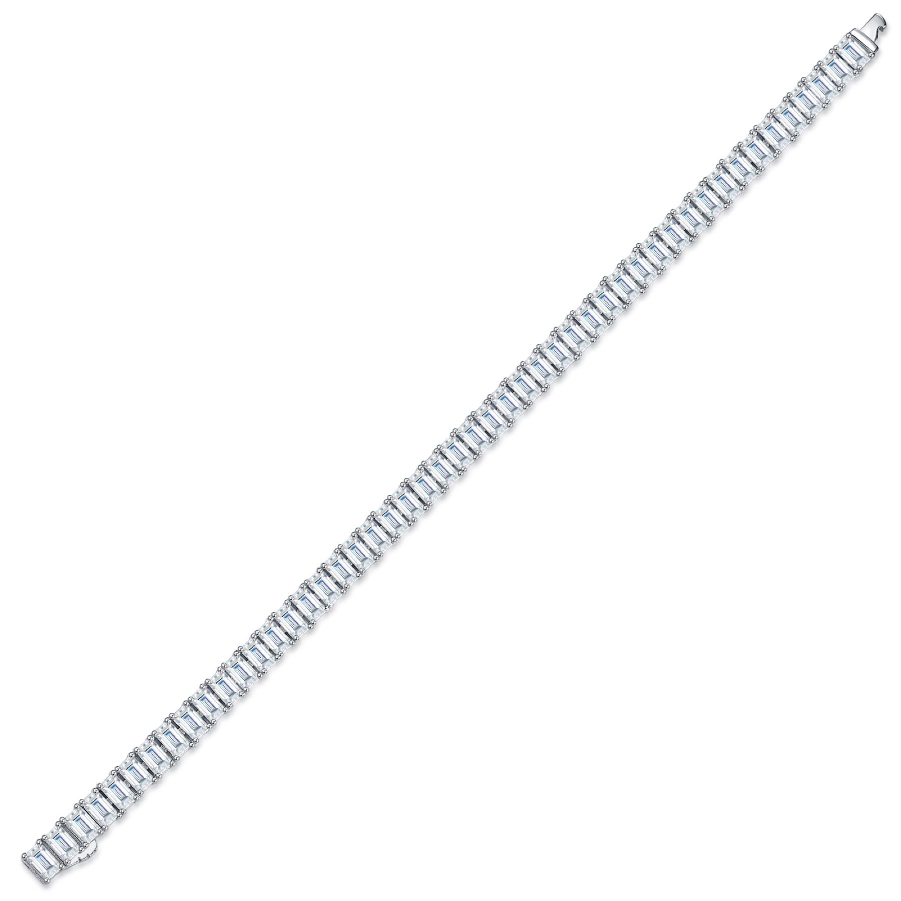 Lastrina Moissanite Tennis Bracelet in Sterling Silver