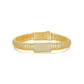 Elastico Moissanite Bangle Bracelet in Gold-Tone Sterling Silver