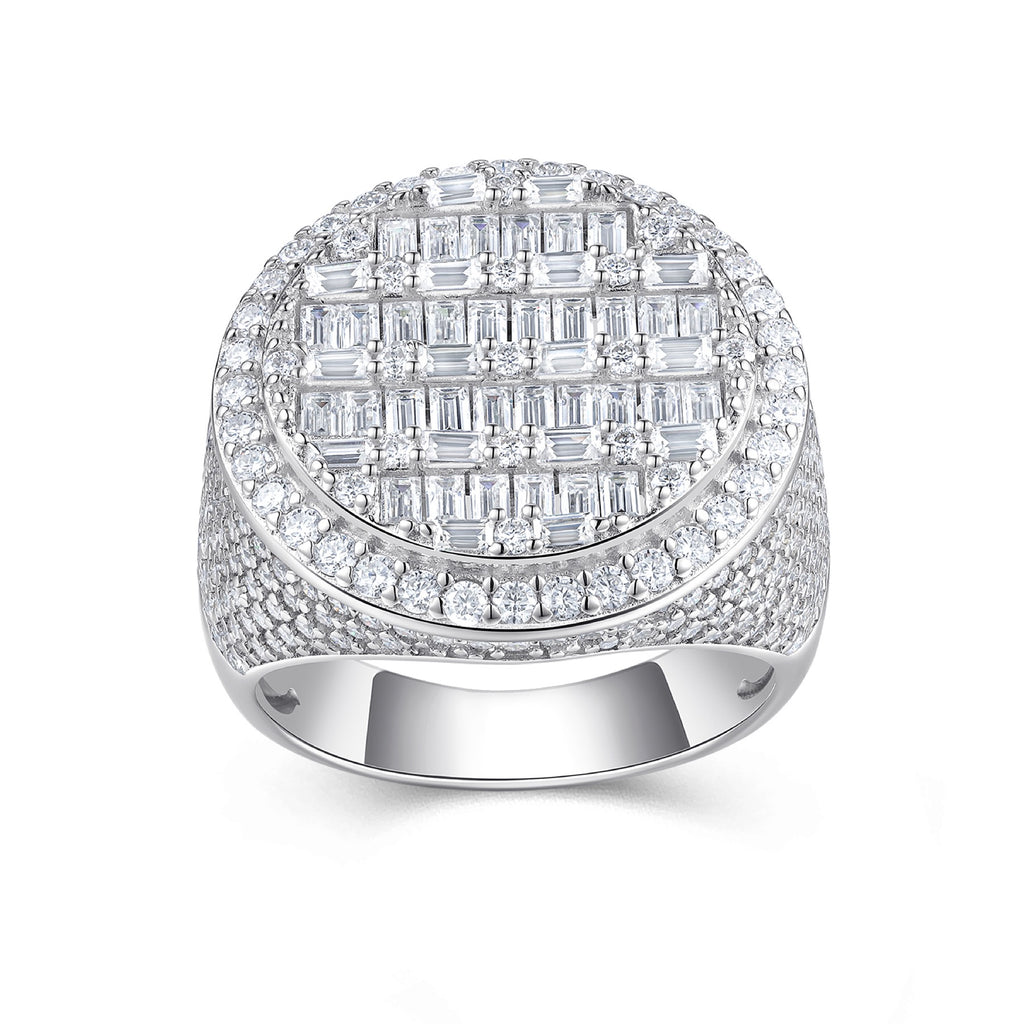 Summit Moissanite Men's Ring in S925 Sterling Silver