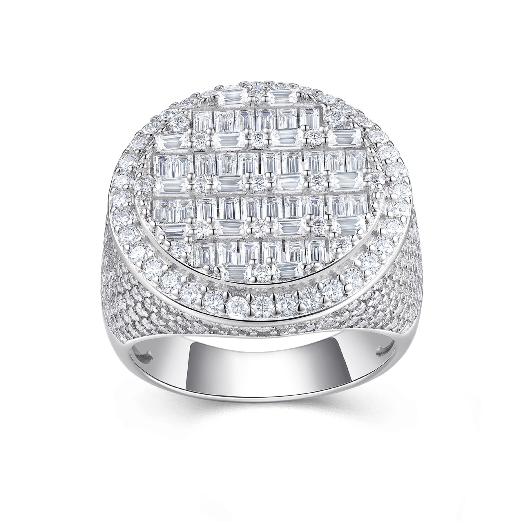 Summit Moissanite Men's Ring in S925 Sterling Silver