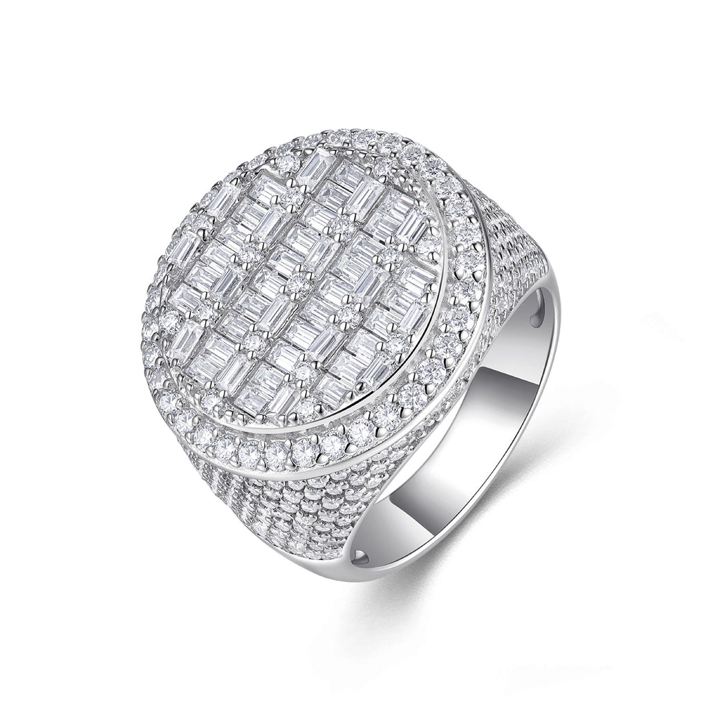 Summit Moissanite Men's Ring in S925 Sterling Silver