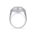 Meridian Moissanite Men's Ring in S925 Sterling Silver