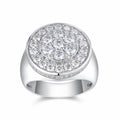 Regent Moissanite Men's Ring in S925 Sterling Silver