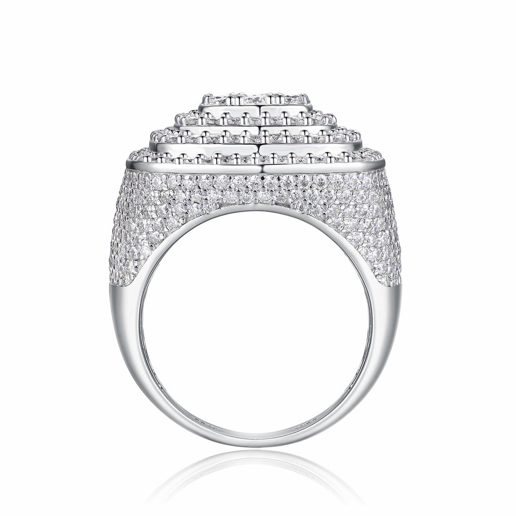 Legacy Moissanite Men's Ring in S925 Sterling Silver
