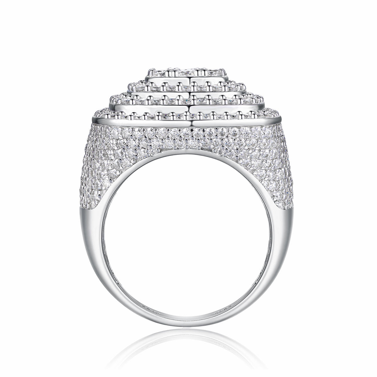 Legacy Moissanite Men's Ring in S925 Sterling Silver