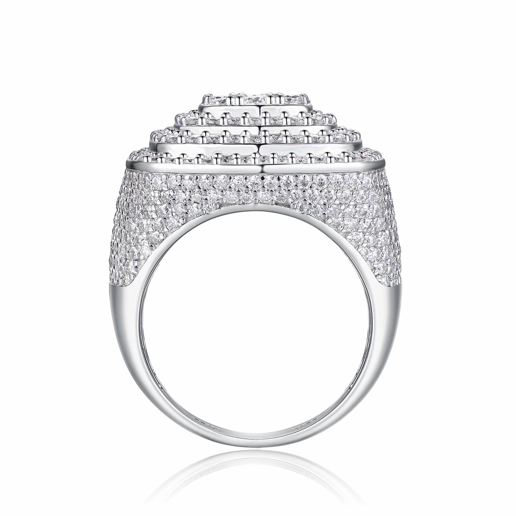 Legacy Moissanite Men's Ring in S925 Sterling Silver