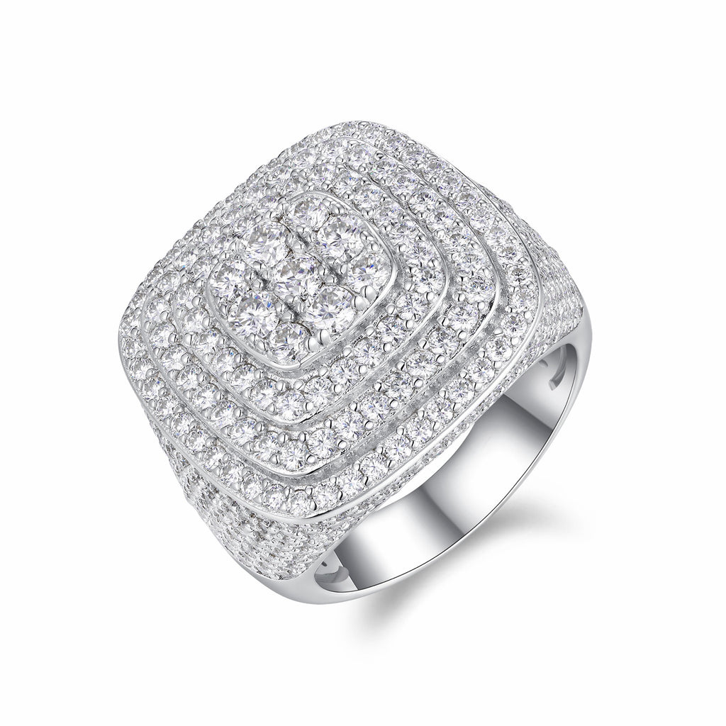 Legacy Moissanite Men's Ring in S925 Sterling Silver