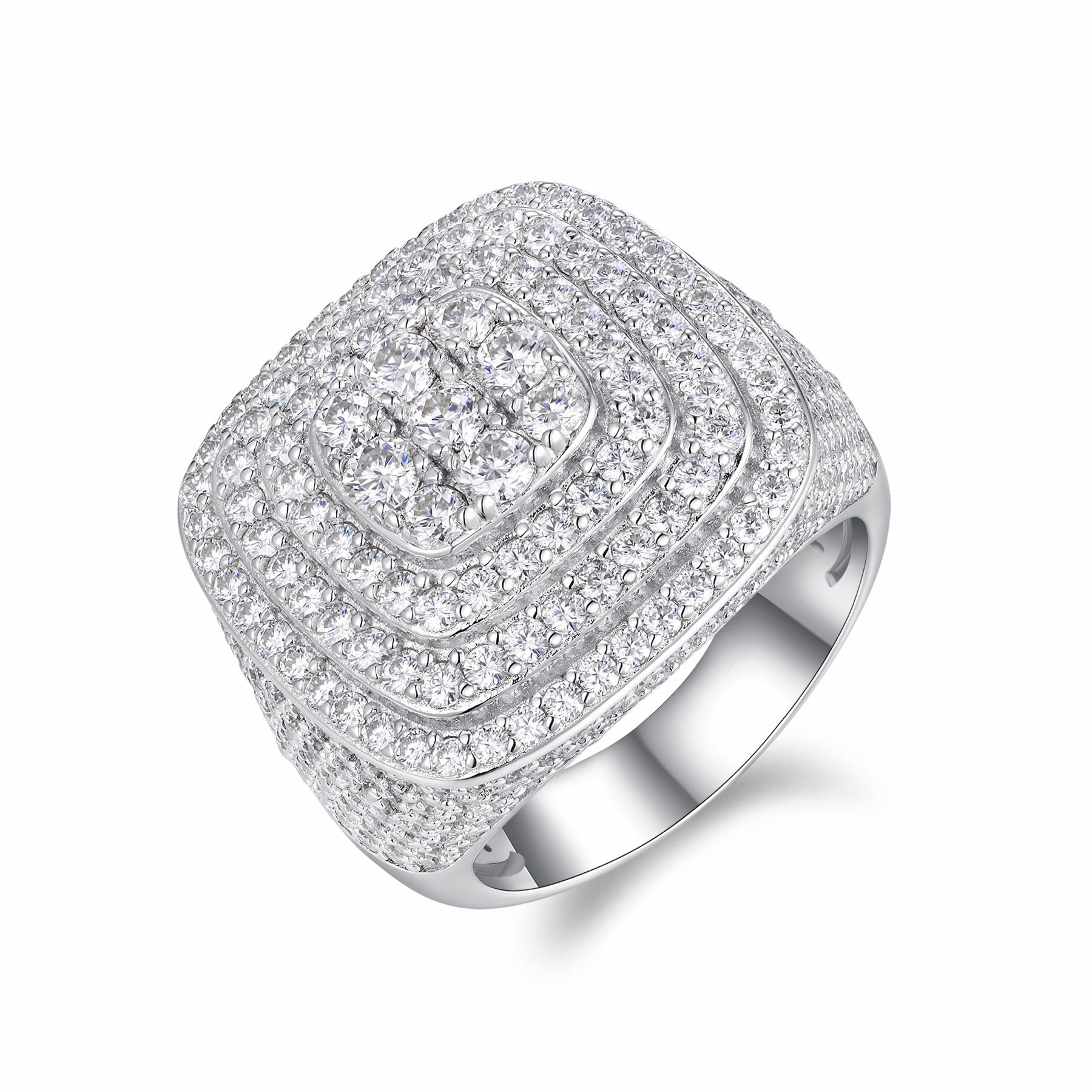 Legacy Moissanite Men's Ring in S925 Sterling Silver