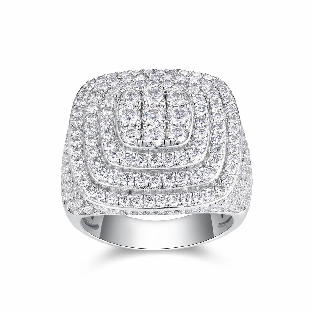 Legacy Moissanite Men's Ring in S925 Sterling Silver