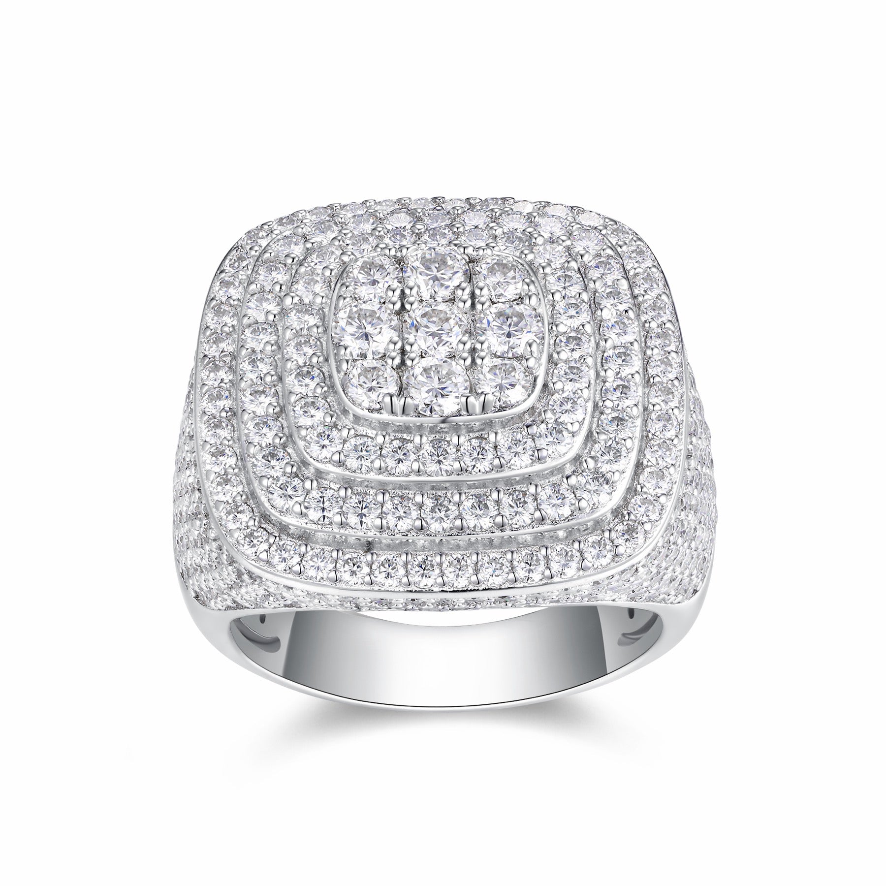 Legacy Moissanite Men's Ring in S925 Sterling Silver