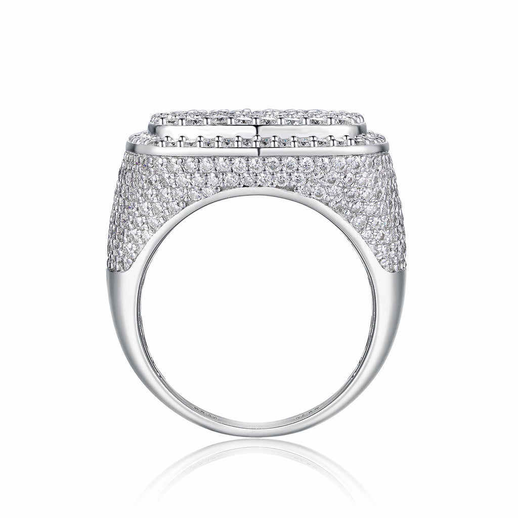 Royale Moissanite Men's Ring in S925 Sterling Silver