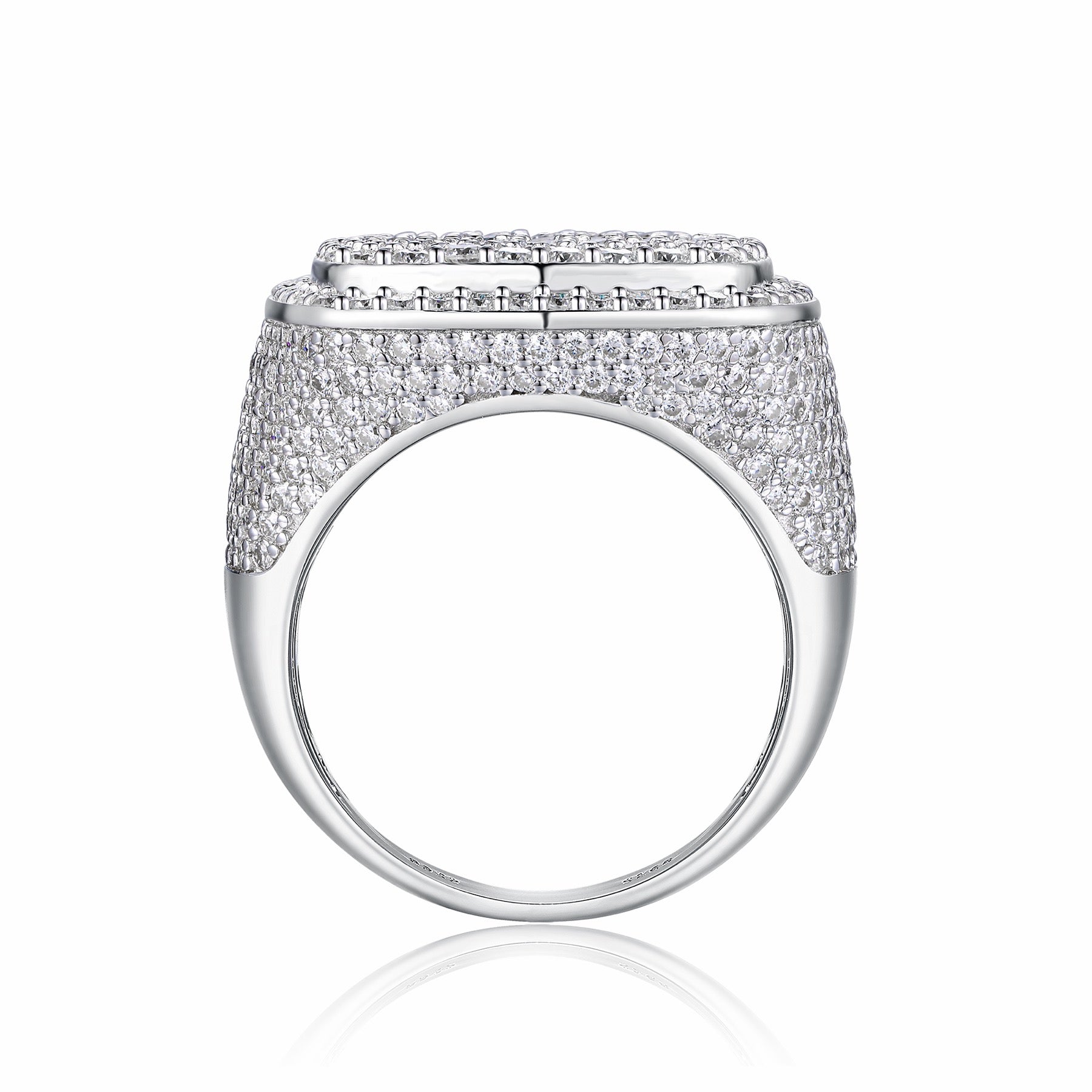 Royale Moissanite Men's Ring in S925 Sterling Silver