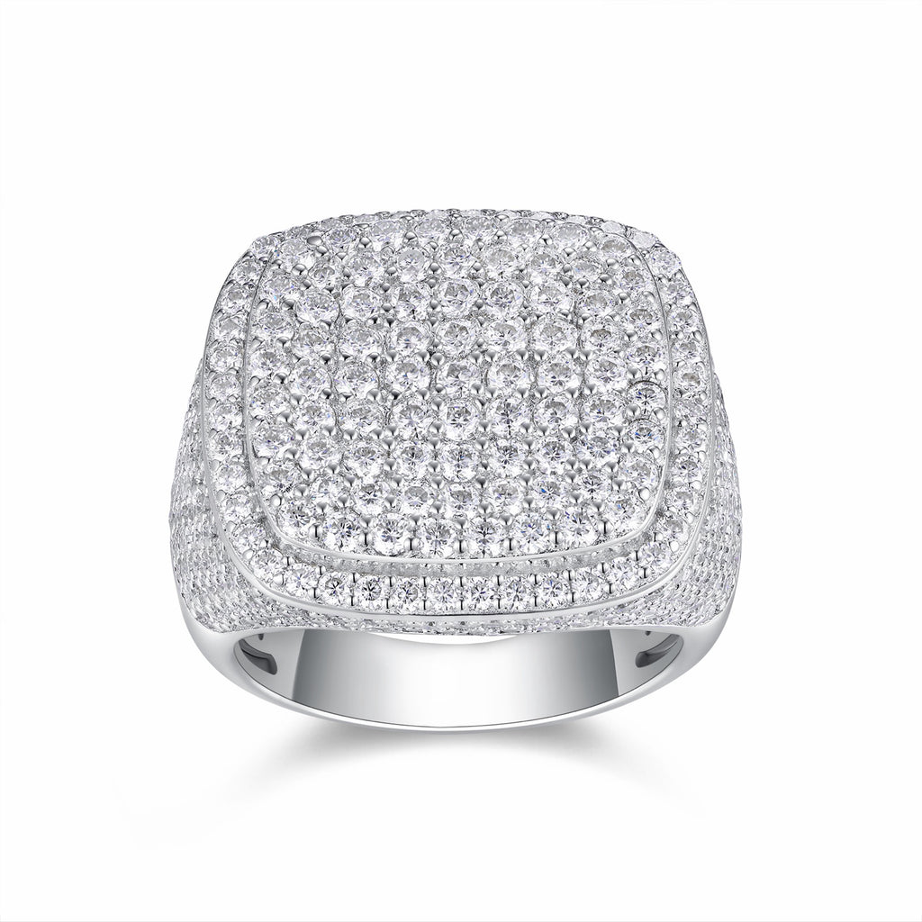 Royale Moissanite Men's Ring in S925 Sterling Silver