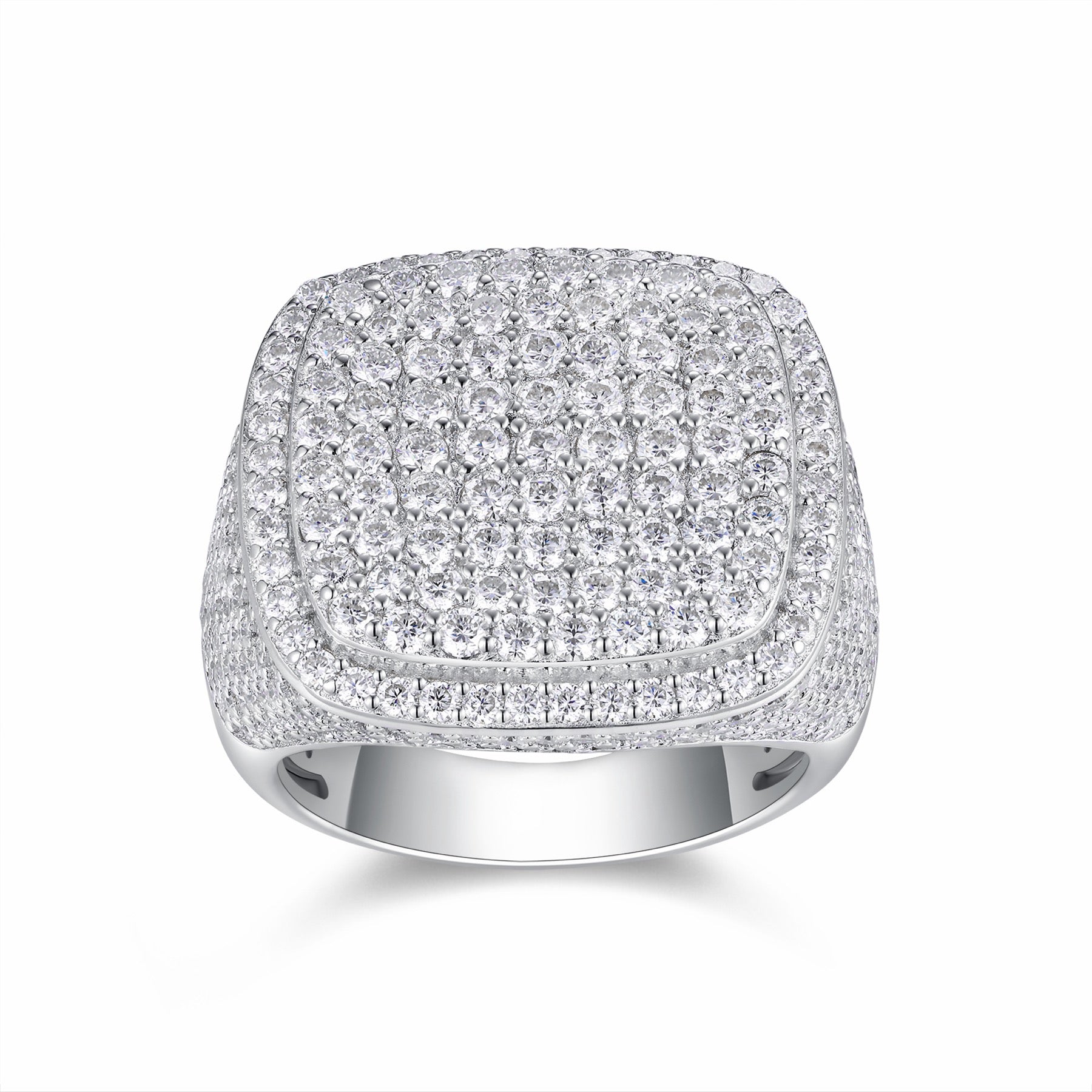 Royale Moissanite Men's Ring in S925 Sterling Silver