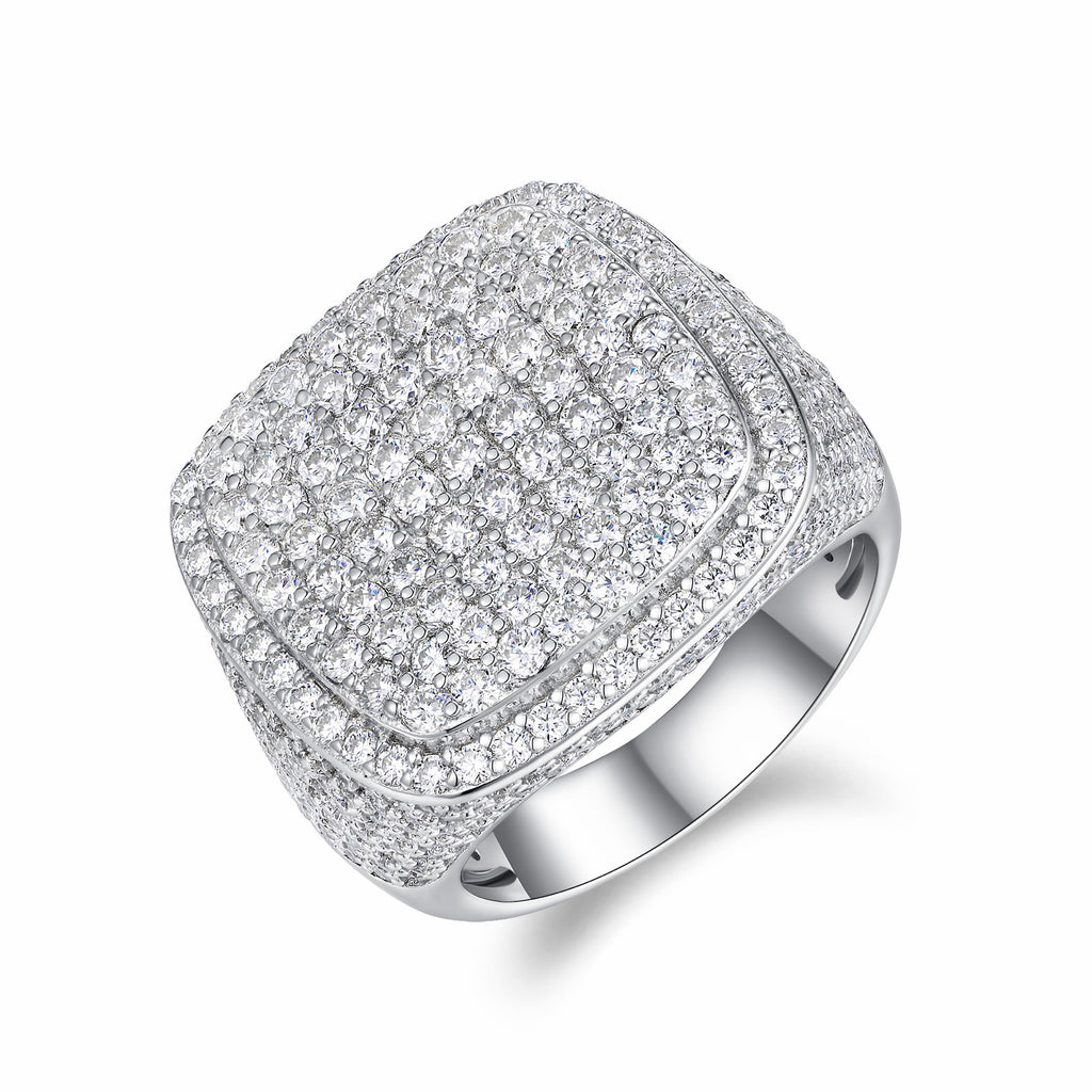Royale Moissanite Men's Ring in S925 Sterling Silver