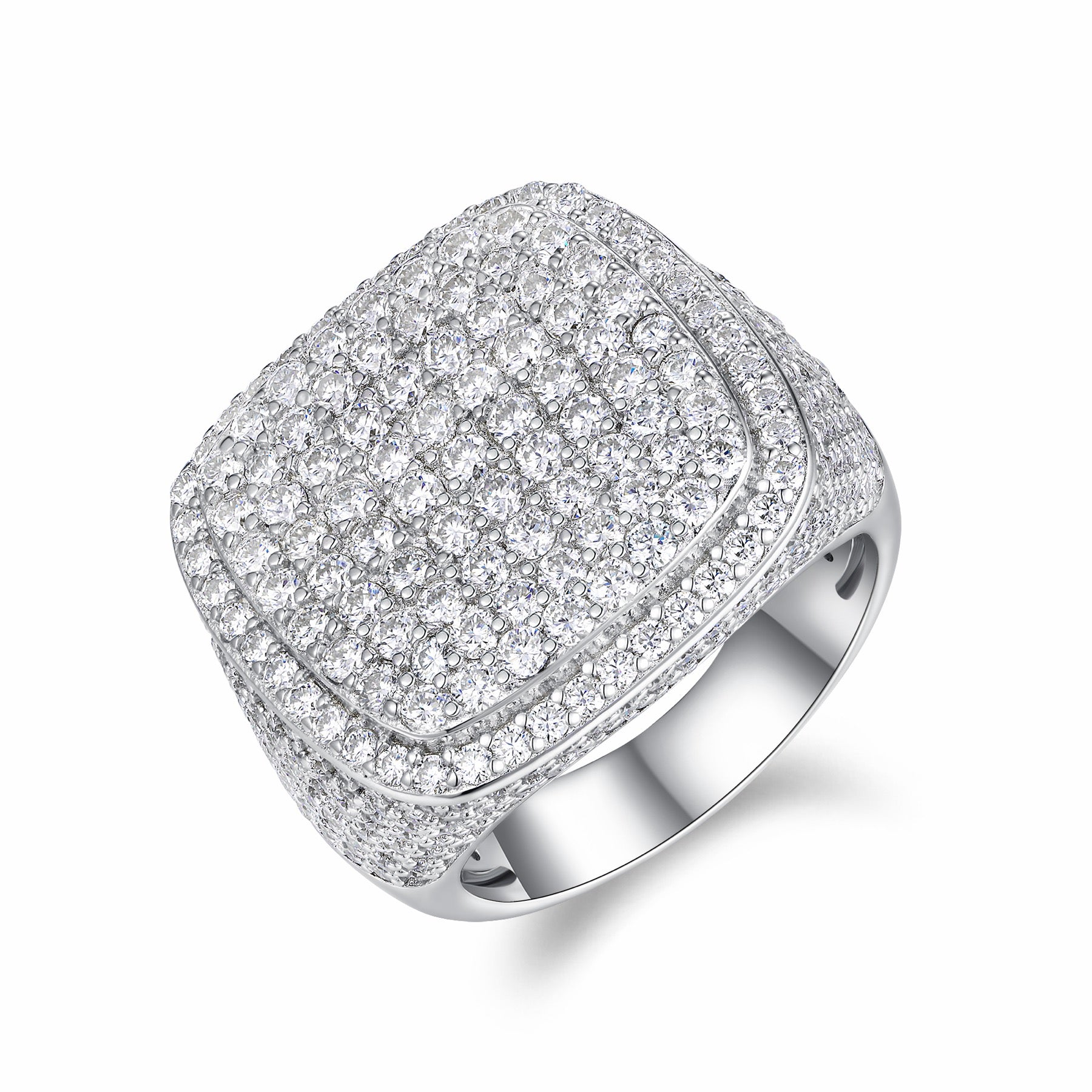 Royale Moissanite Men's Ring in S925 Sterling Silver