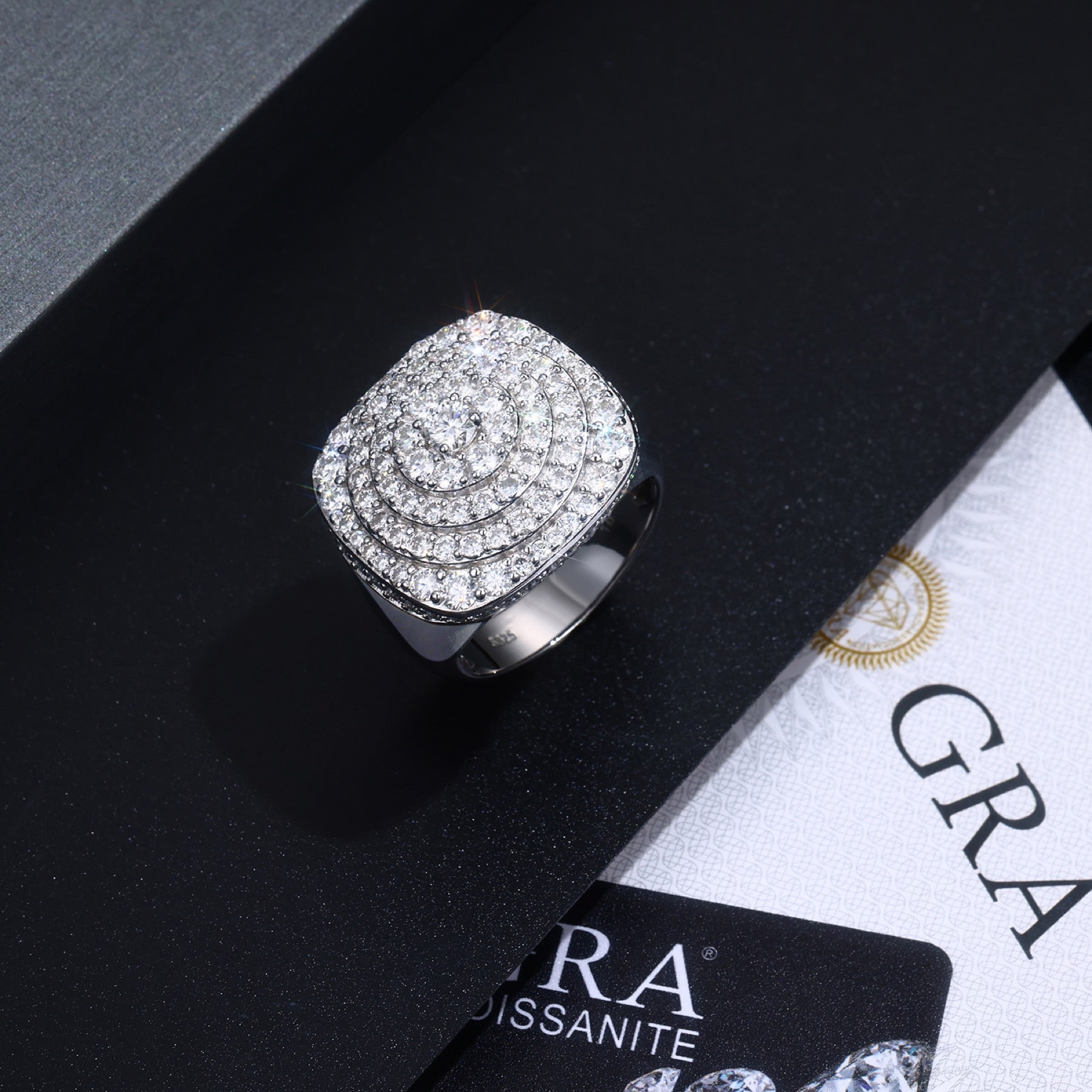 Genesis Moissanite Men's Ring in S925 Sterling Silver