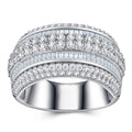 Ridgeline Moissanite Men's Ring in S925 Sterling Silver