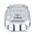 Monarch Moissanite Men's Ring in S925 Sterling Silver