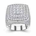 Titan Moissanite Men's Ring in S925 Sterling Silver