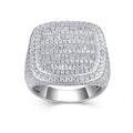 Bastion Moissanite Men's Ring in S925 Sterling Silver
